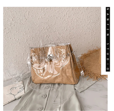 Bolsa Kelly en Papel Kraft Transparente - Image 29