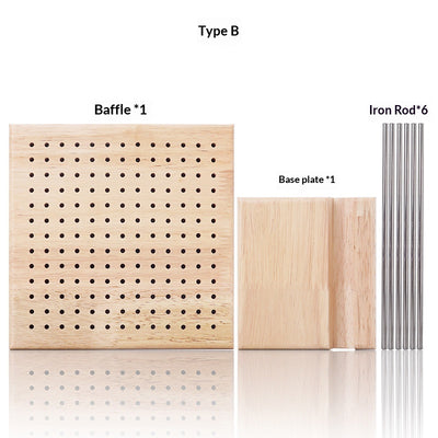 Tablero de Tejido en Madera Maciza para Cuadrados de Crochet - Image 4