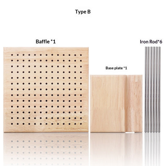 Tablero de Tejido en Madera Maciza para Cuadrados de Crochet - Image 4