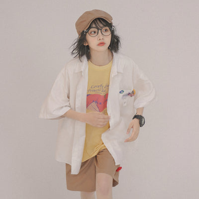Blusa Estampada con Letras para Mujer - Manga Corta Ideal para Verano