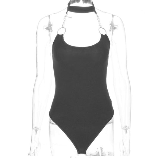 Enterizo Halter Sexy con Anillo de Metal y Cierre Frontal - Image 10