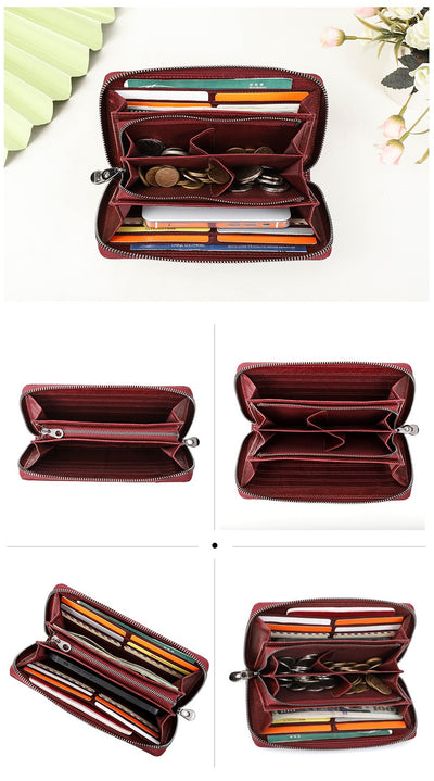 Cartera de Cuero Genuino con Protección Anti-fraude para Hombre - Image 14