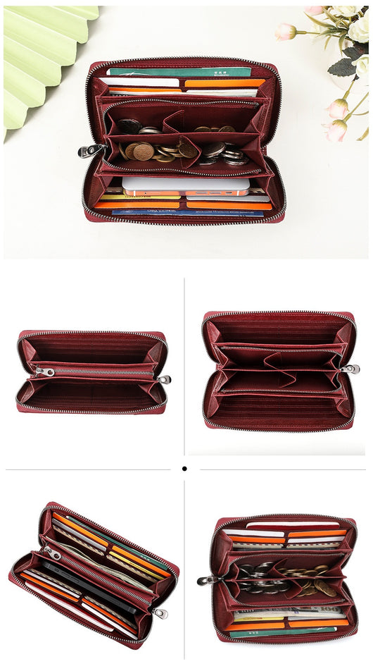 Cartera de Cuero Genuino con Protección Anti-fraude para Hombre - Image 14