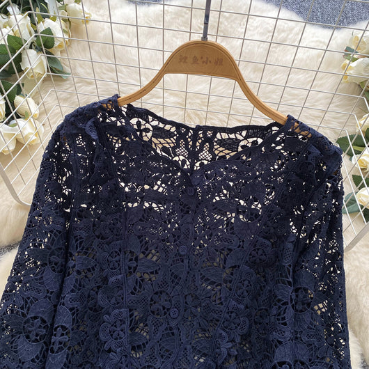 Blusa de Encaje Calado para Mujer - Image 13