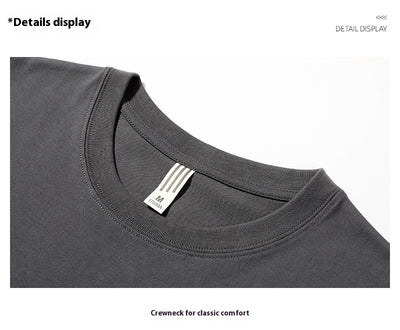 Camiseta Básica de Algodón con Cuello Redondo y Manga Larga para Hombre - Image 19