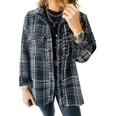 Camisa a Cuadros con Bolsillo Frontal - Image 8