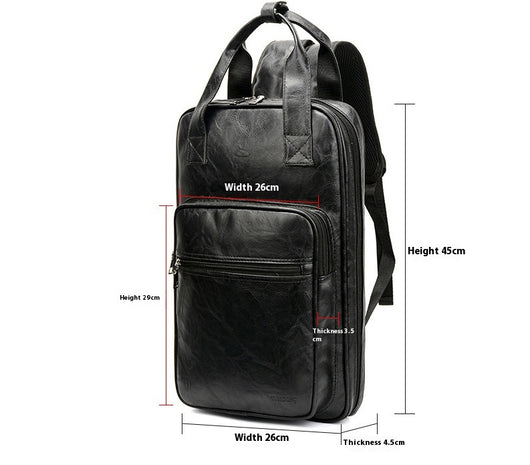 Mochila de Cuero Impermeable Resistente - Image 8