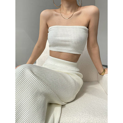 Conjunto de Dos Piezas: Falda Envolvente Tejida para Mujer - Image 9