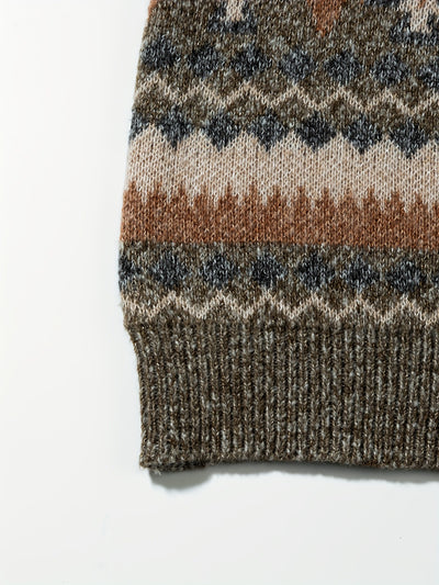 Suéter Cuello Redondo Grueso para Hombre con Diseño Estampado y Corte Relajado - Image 11