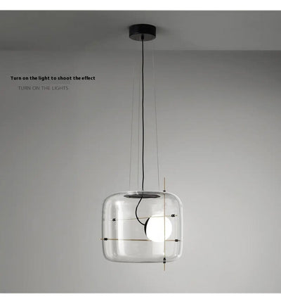 Lámpara de Techo Minimalista Moderna en Vidrio para Dormitorio - Image 9
