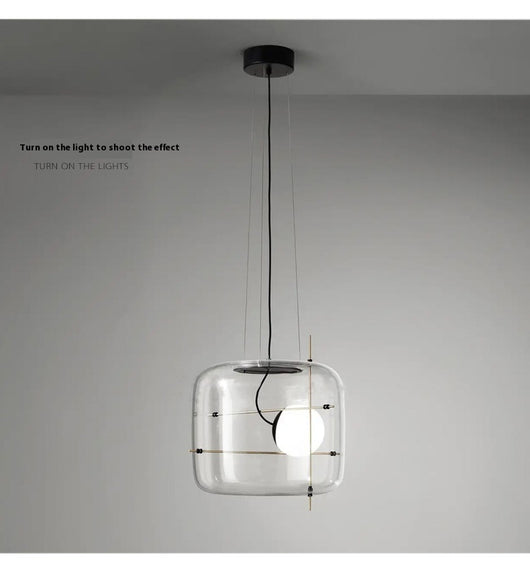 Lámpara de Techo Minimalista Moderna en Vidrio para Dormitorio - Image 9