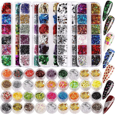 Set de Stickers Diamante AB Iridiscente Transparente - Image 8