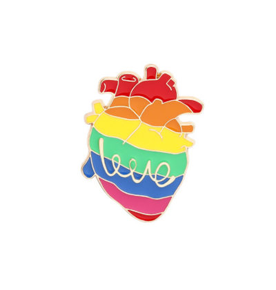 Broche Corazón Arcoíris - Insignia de Amor y Creatividad - Image 11