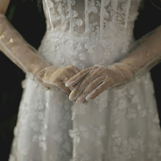 Guantes Sin Dedos para Novia - Elegancia y Comodidad en tu Boda - Image 3