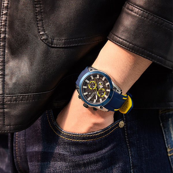 Reloj Deportivo Multifunción con Cronómetro para Hombre
