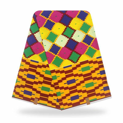Tela de Algodón Batik Africano Teñido a Mano - Image 9