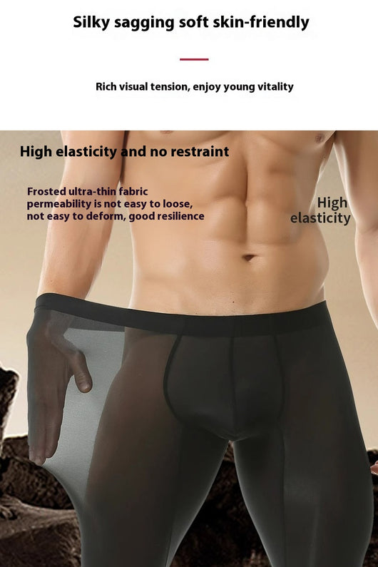 Pantalones Pijama Elásticos sin Costuras Ice Silk Ultradelgados de Secado Rápido - Image 12