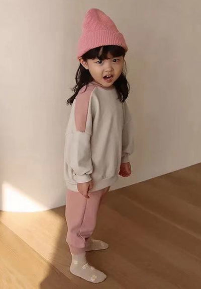 Conjunto de 2 Piezas de Sudaderas con Animales Bordados y Colores Contrastantes para Niños y Niñas - Image 8