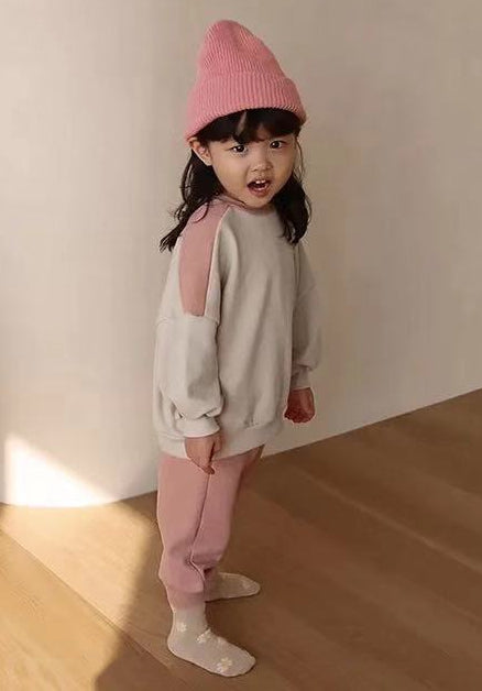 Conjunto de 2 Piezas de Sudaderas con Animales Bordados y Colores Contrastantes para Niños y Niñas - Image 8