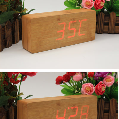 Reloj Despertador de Madera Natural - Image 5