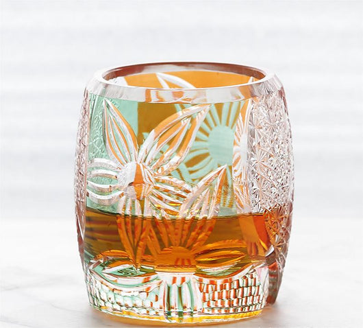Vaso de Whisky Cristal Tallado a Mano Estilo Edo Lujo Retro - Image 6