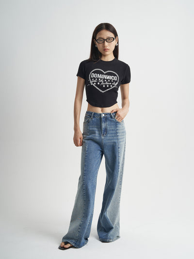 Jeans Azul Lavado Corte Holgado para Mujer - Image 11