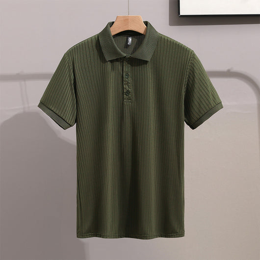 Camisa Ejecutiva Slim Fit de Manga Corta con Cuello Solapa - Image 9