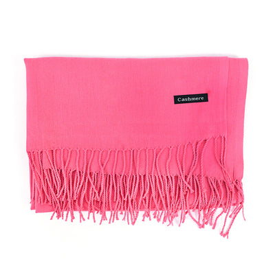 Bufanda Ligera de Color Liso con Flecos Elegantes - Image 15