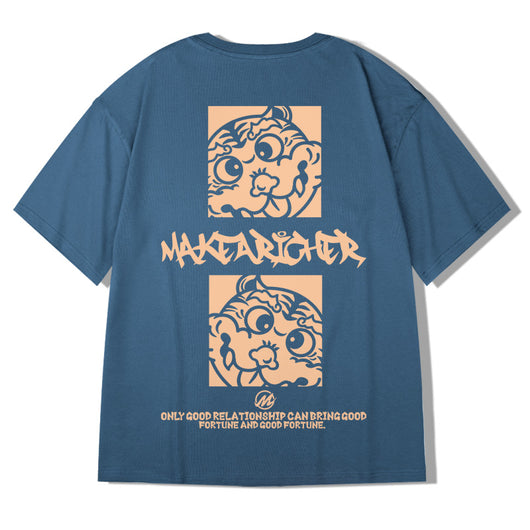 Playera Casual de Manga Corta Estilo Urbano para Hombre - Image 8