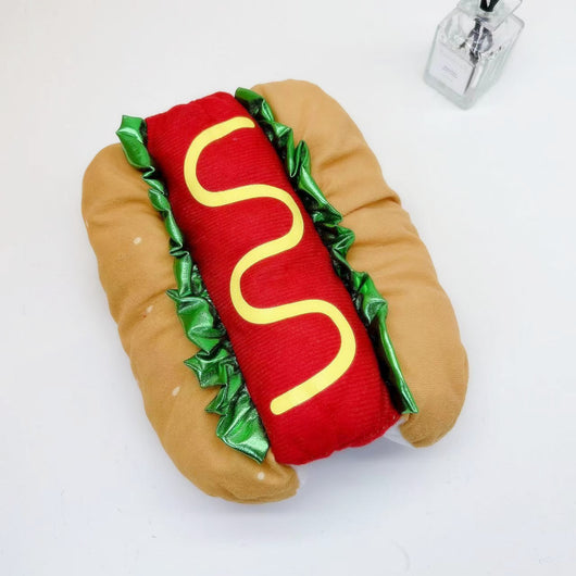 Disfraz Cálido para Mascotas - Hot Dog, Hamburguesa y Carnaval Navideño - Image 3