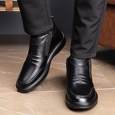 Botas Casuales de Cuero para Hombre - Invierno Clásico - Image 11