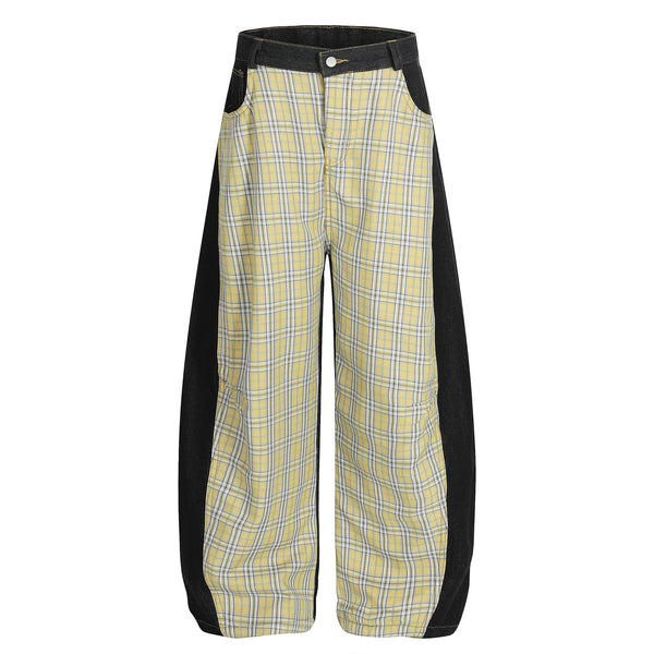Pantalones Casuales Color Block Hombre - Corte Medio Moderno y Juvenil