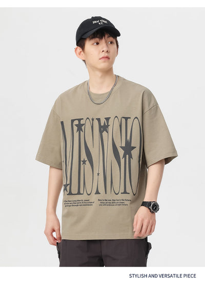 Camiseta Básica de Algodón Cuello Redondo para Hombre - Image 13