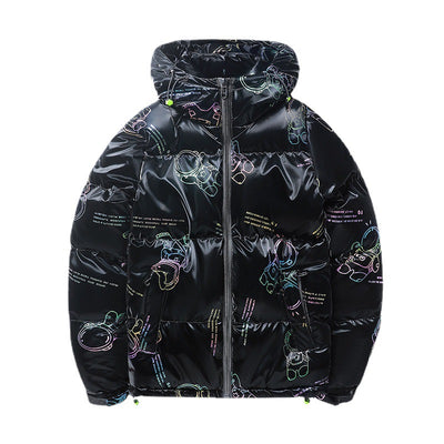 Abrigo de Invierno Acolchado con Capucha para Hombre - Image 6