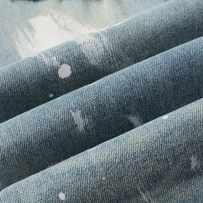 Pantalones Vaqueros Rotos con Diseño Vintage para Hombre - Image 18