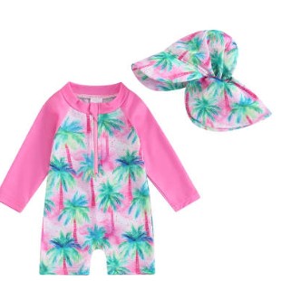 Traje de Baño Bebé de Una Pieza con Mangas Largas - Image 7