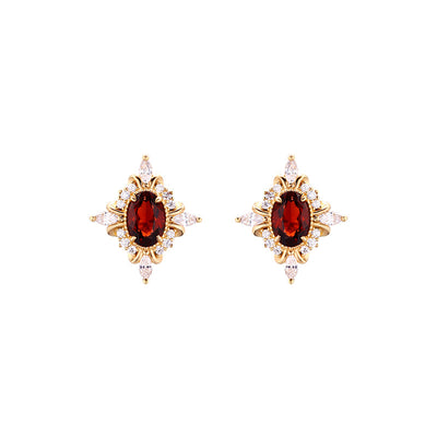 Conjunto de Anillo y Aretes Premium Vintage Granada Natural - Image 3