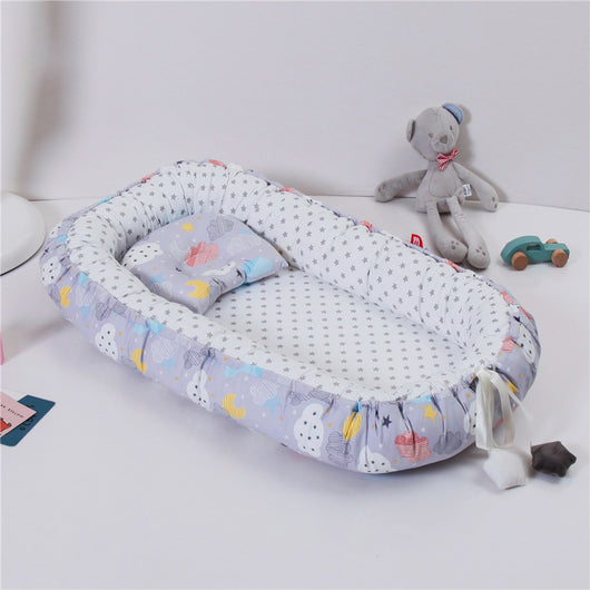 Almohada de Viaje Plegable para Cuna Portátil con Funda Lavable - Image 22