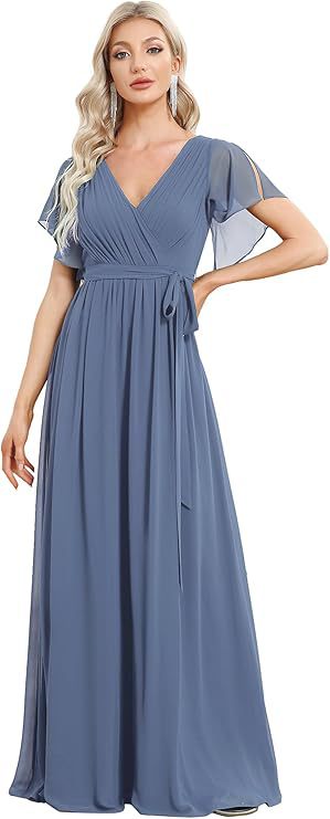 Vestido de Noche Mesh Unicolor Elegante - Image 8