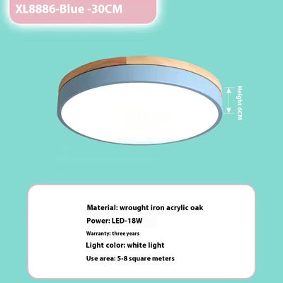 Lámpara de Techo Redonda de Madera - Iluminación Cálida para Dormitorio y Sala - Image 17