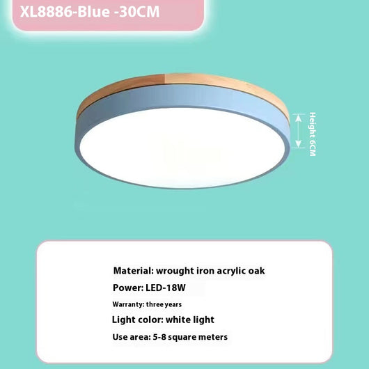 Lámpara de Techo Redonda de Madera - Iluminación Cálida para Dormitorio y Sala - Image 17