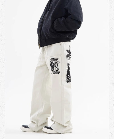 Jeans Hombre Estampado Hip Hop Primavera - Image 19