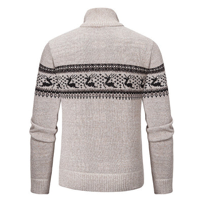 Suéter Tejido de Cuello Medio Cierre Half-zip Talla Grande - Image 19