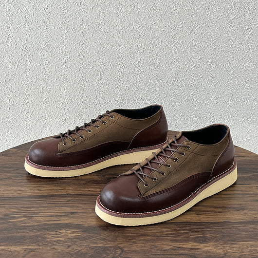 Zapatos Casuales Retro de Plataforma con Combinación de Colores - Image 11