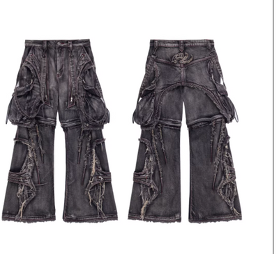 Pantalón Vaquero de Trabajo con Correas Desmontables y Reconfigurables - Image 11