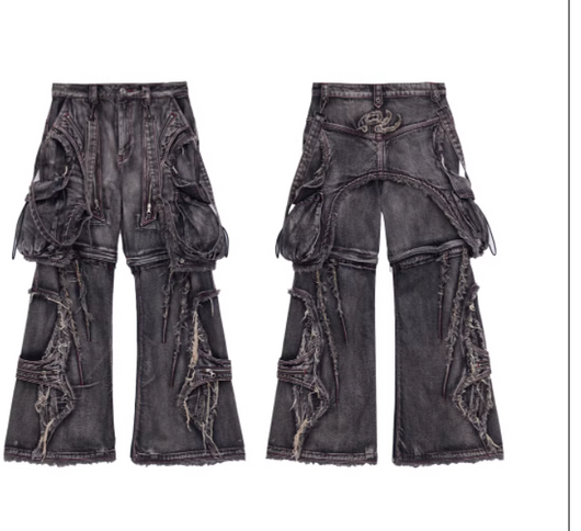 Pantalón Vaquero de Trabajo con Correas Desmontables y Reconfigurables - Image 11