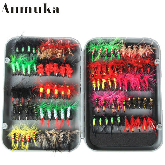 Kit Completo de 100 Anzuelos y Cebos para Pesca con Mosca - Image 6