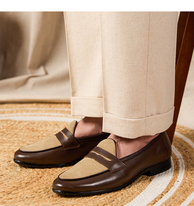 Mocasines Elegantes Estilo Británico Champagne - Image 6