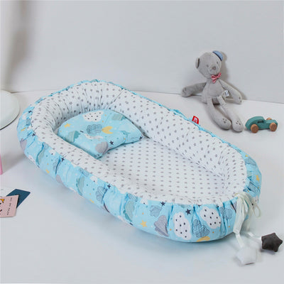 Almohada de Viaje Plegable para Cuna Portátil con Funda Lavable - Image 3