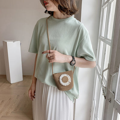 Bolso Tejido de Ratán para Playa – Estilo de Influencer - Image 7